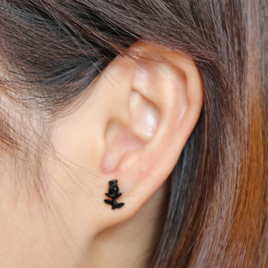 1 пара женские серьги гвоздики в стиле панк|rose earrings|earrings flowerfashion flower earings |