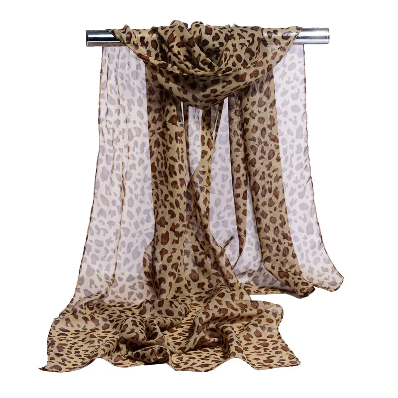 Модный маленький хиджаб с леопардовым принтом шарф для женщин шаль Femme банданы