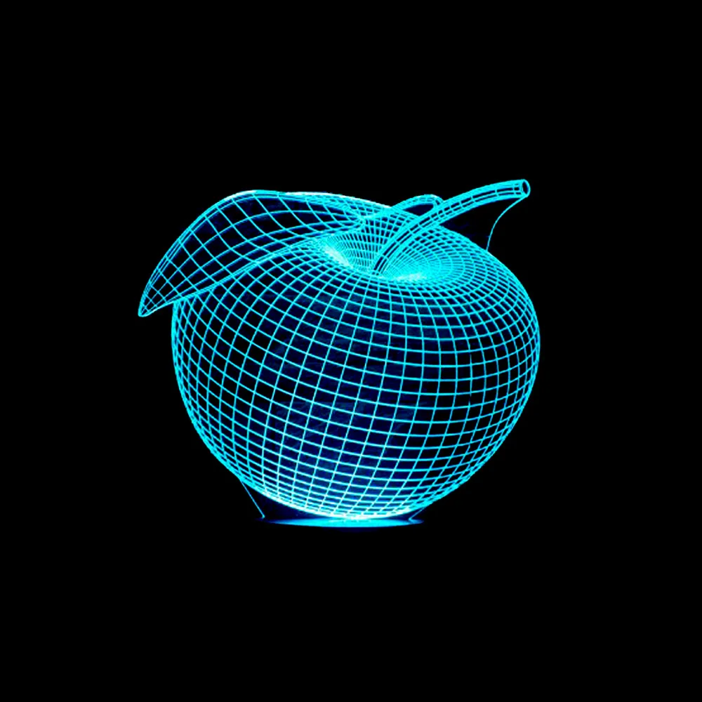 Usb цветная 3d лампа подарок внешний аккумулятор с дистанционным сенсорным