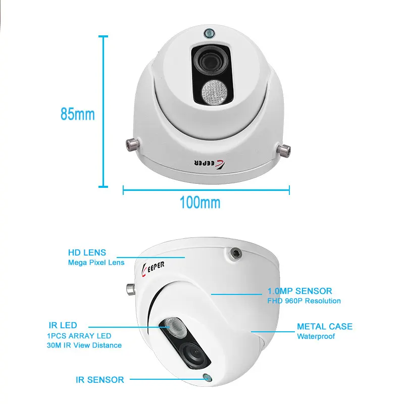 Хранитель HD CCTV 960P AHD камера для внутренней двери домашняя безопасности с 1 шт