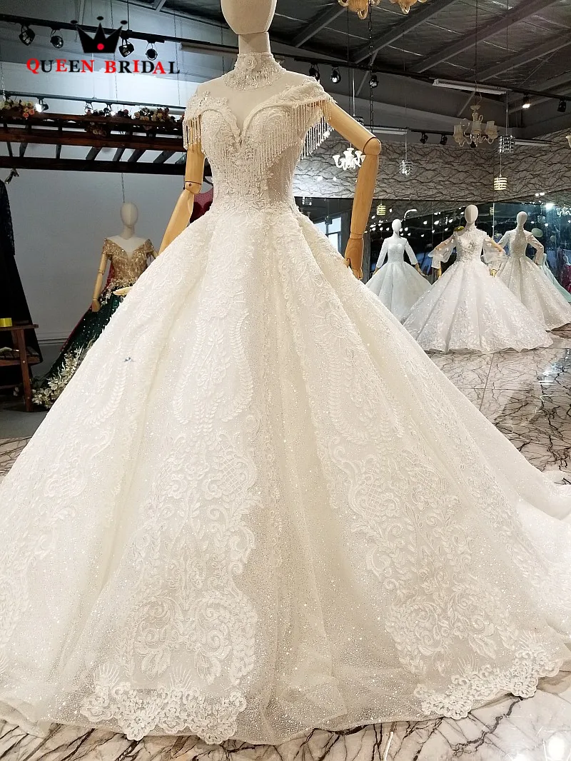 New Arrival Hot Sale 2021 Vestido De Noiva Custom Made Ball Gown Elegant Wedding Dresses QUEEN BRIDAL Robe De Mariee WD157