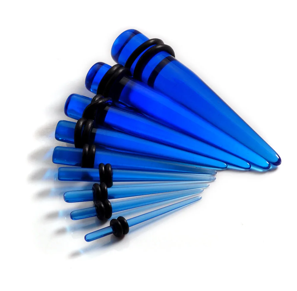 18 шт Панк акриловые разъемы и тоннелей сужается беруши датчик Растяжка Комплект