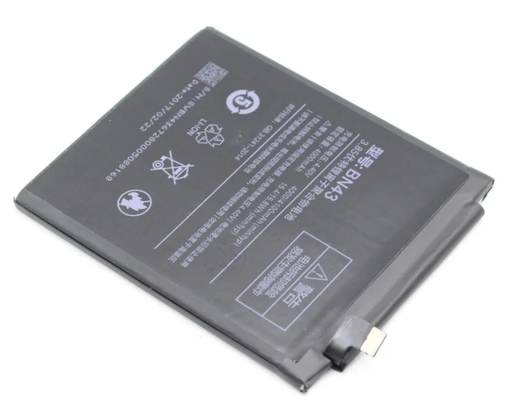 Ciszean 5 шт. 4000/4100 мАч BN43 Сменный аккумулятор для Xiaomi Redrice Redmi Note 4X аккумулятор|batteries