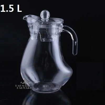 1.5L 600-2000 мл акриловые кувшины для воды Горячая и холодная вода утка банкнот горшок холодный большой емкости бутылка для воды чайник - Цвет: 1.5L