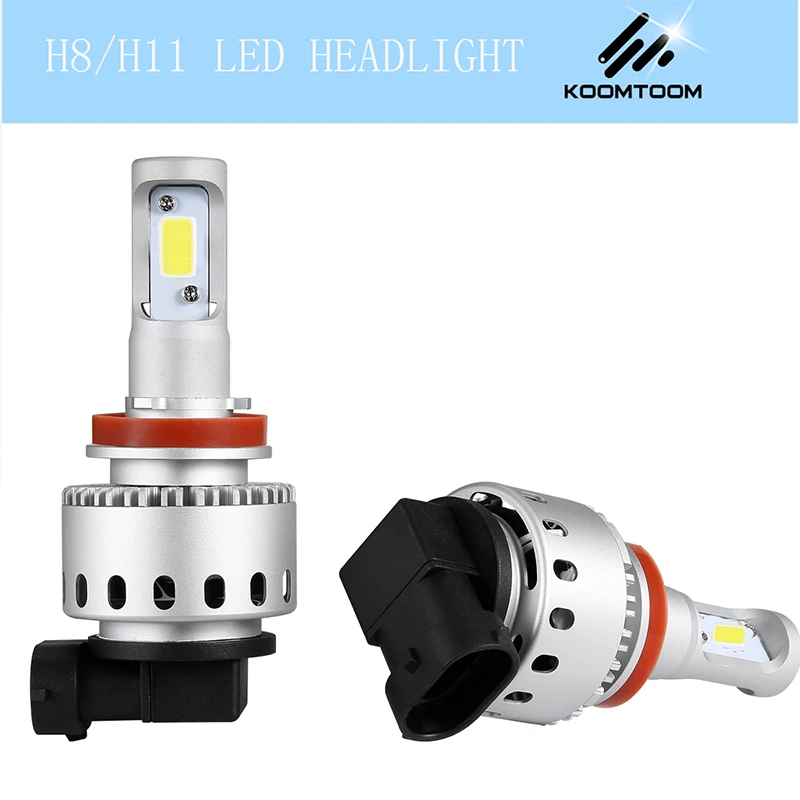 H11 Светодиодный светильник для авто H8 H9 H16(JP) COB чип 90W 12000Lm 12V светодиодный