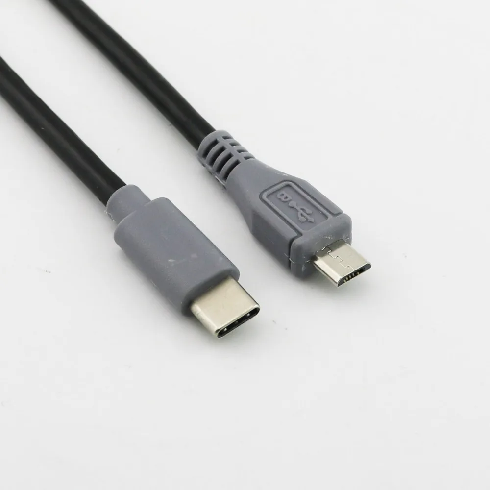 10 шт. переходник с USB Type C 3 1 папа на Micro 5 Pin B адаптер OTG кабель передачи данных для