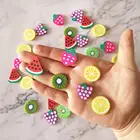 10 шт., бусины-шармы в виде фруктов, 20 мм