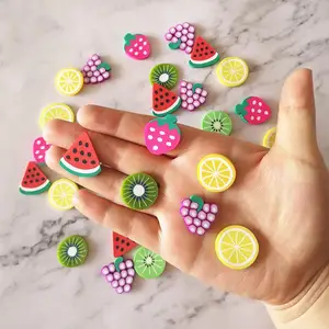 10 шт., бусины-шармы в виде фруктов, 20 мм