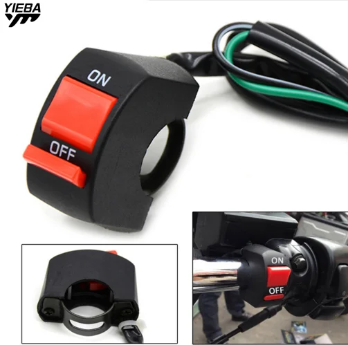 

Universal Motorcycle 7/8" Handlebar With ON/OFF Button Fog Light Switch for honda CRF450R CRF250X CRF450X CRF230F SL230 WR450F
