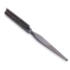 Профессиональный парикмахерский инструмент щетка для волос из шерсти кабана с деревянной ручкой, натуральный расческа щетки для волос, 1 шт.