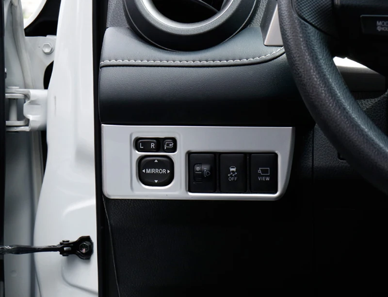 Только для левого руля Toyota RAV4 2014 2017 аксессуары интерьерная рамка зеркала заднего