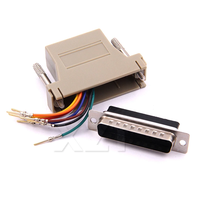 

10 шт., адаптер для модема DB25 на RJ45