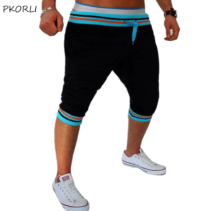 Модные хлопковые шорты мужские летние повседневные Бермуды шорты-шаровары