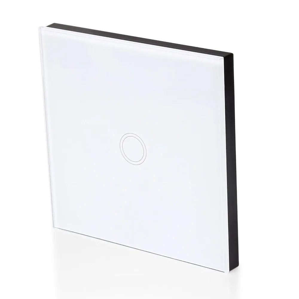 Светодиодный сенсорный выключатель из закаленного стекла 1 шт. пульт