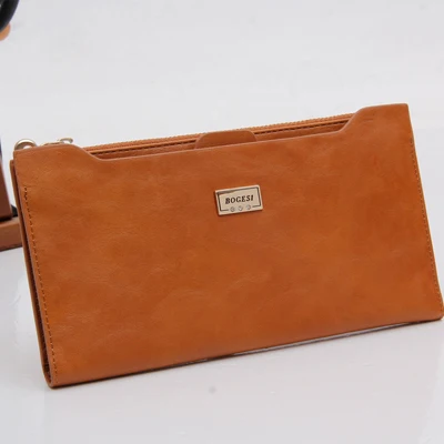 Big Size Orange 838 С сумкой для монет на молнии, новинка, женские кошельки, брендовые кошельки, женский тонкий кошелек, держатель для паспорта, чехол для ID карты - Цвет: Big Size Orange 838