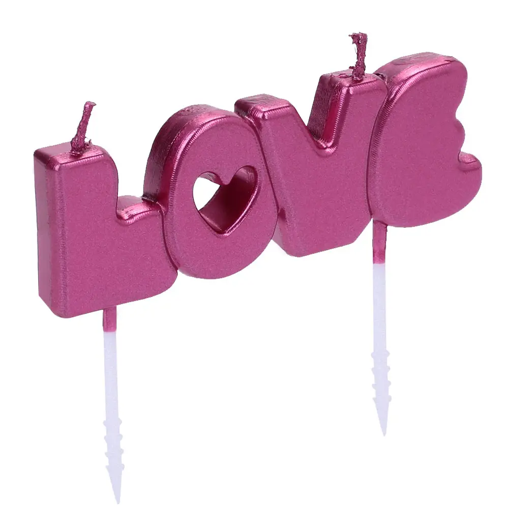 Candles LOVE Home Decoration Beautiful Paraffin Candle Environmental Decor Bougie Gift Party Kitchen Birthday Valentine'S Day | Дом и сад