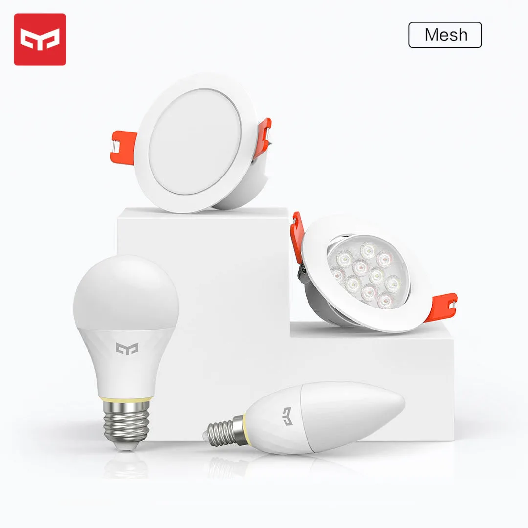 Умный источник света XIAOMI MIJIA Yeelight Bluetooth сетчатая серия умная лампочка и Точечный