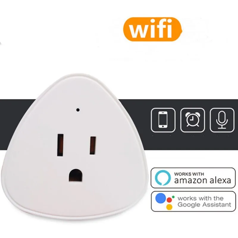Мини США Wi Fi умная розетка мощность мониторы Plug Выход 10A энергии Saver Vocie управление