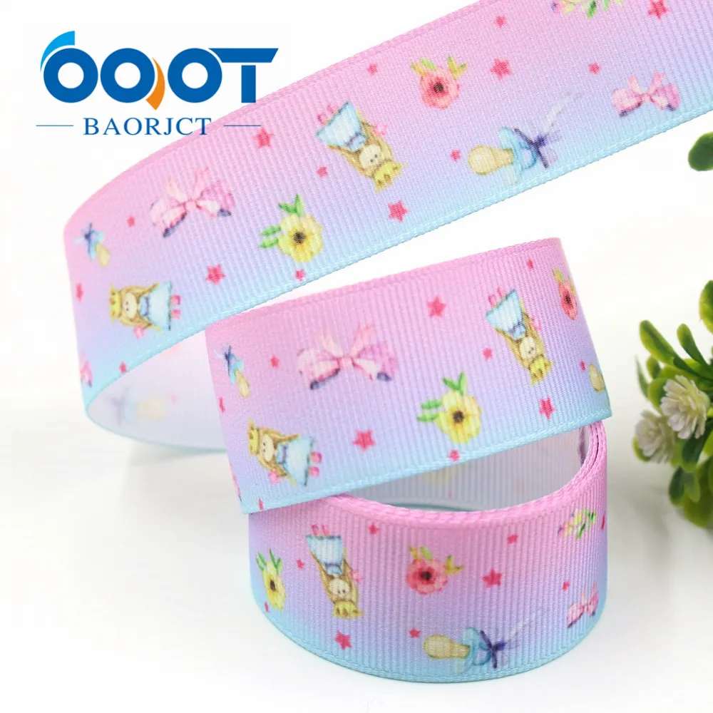 OOOT BAORJCT I-19308-552 25 мм 10 ярдов мультфильм термотрансферные печатные корсажные ленты, лук кепки DIY аксессуары украшения