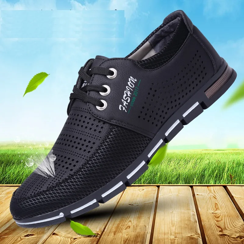 Кроссовки мужские с открытым закрытым носком повседневные сандалии вырезами на