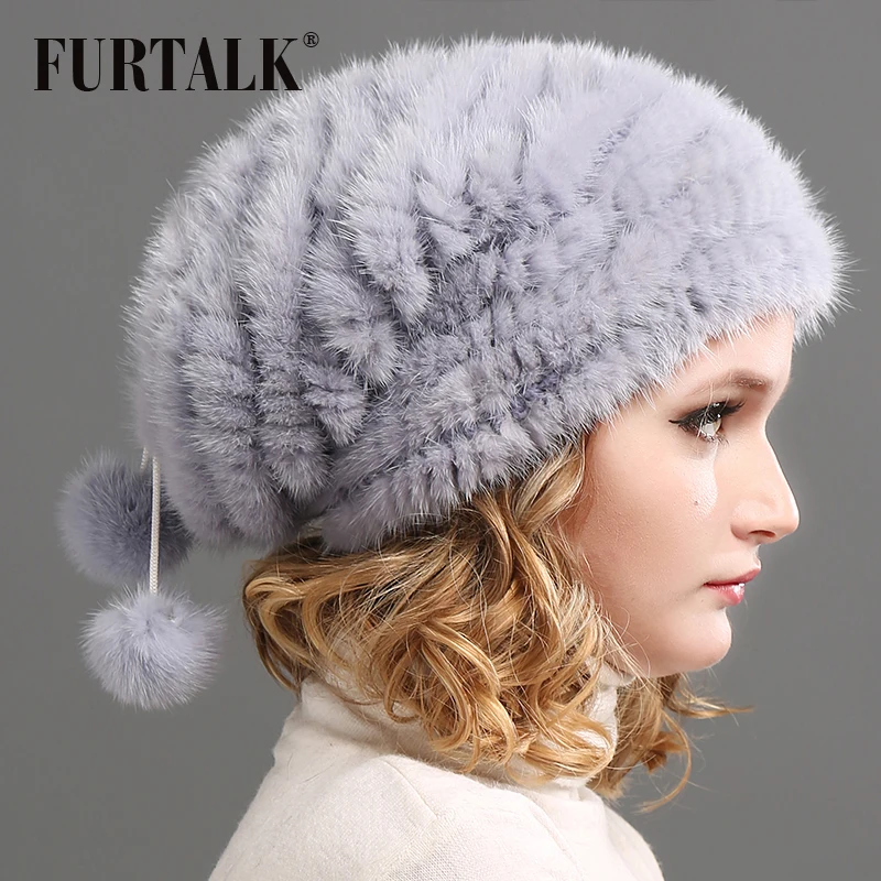 Меховая шапка для женщин меховая теплые зимние шапки женщин|mink fur hats|mink hat womenfur |