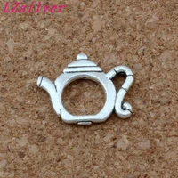 100pcs tibetan silver alloy teapot charms pendants for jewelry making findings 17x13 5mm a 145