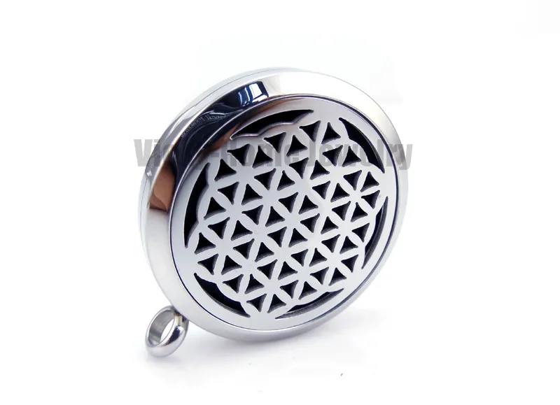 С цепочкой подарок семя жизни (30 мм) эфирного диффузорный медальон с маслами