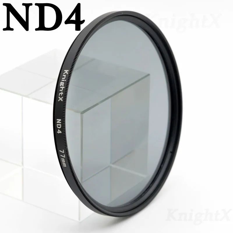 ND4 Filter KnightX Grad оранжевый фильтр для объектива камеры для sony Canon Nikon light eos 500d macro d3400 alpha UV d700 fujifilm ND 49 52 55 58 67 - Цвет: ND4 Filter