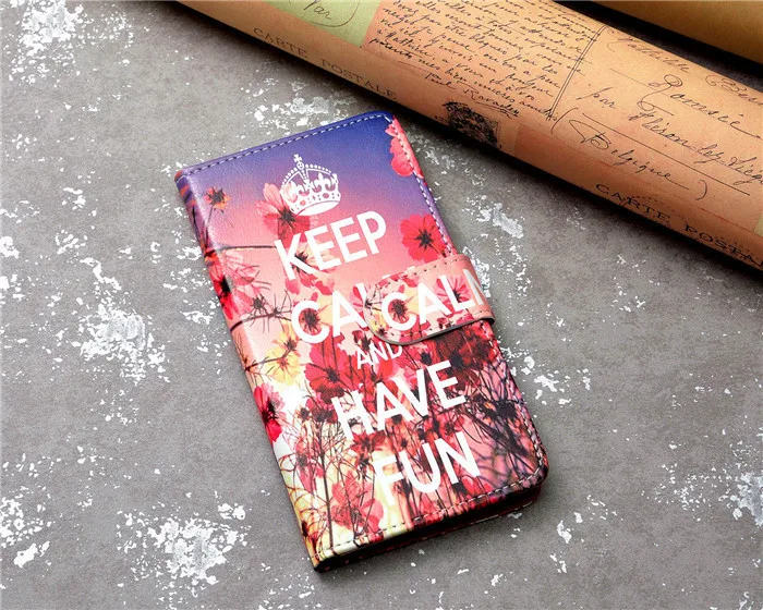 Чехол для Fly FS507 из искусственной кожи высокого качества откидной Чехол-бумажник