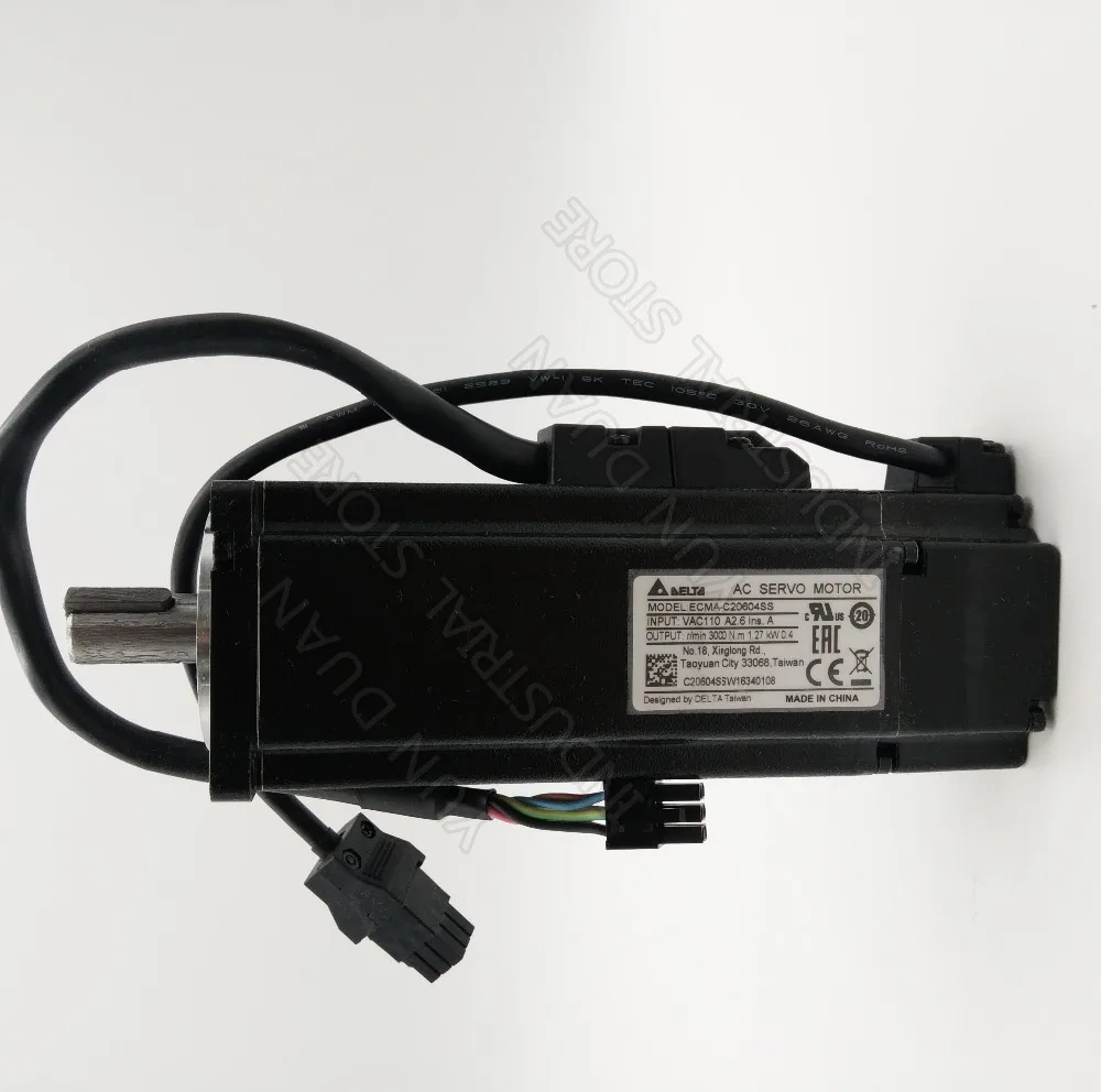 Дельта 400 Вт серводвигатель переменного тока с ASD B2 0421 B ECMA C20604SS тормозом 0.4KW 1.27NM 3000