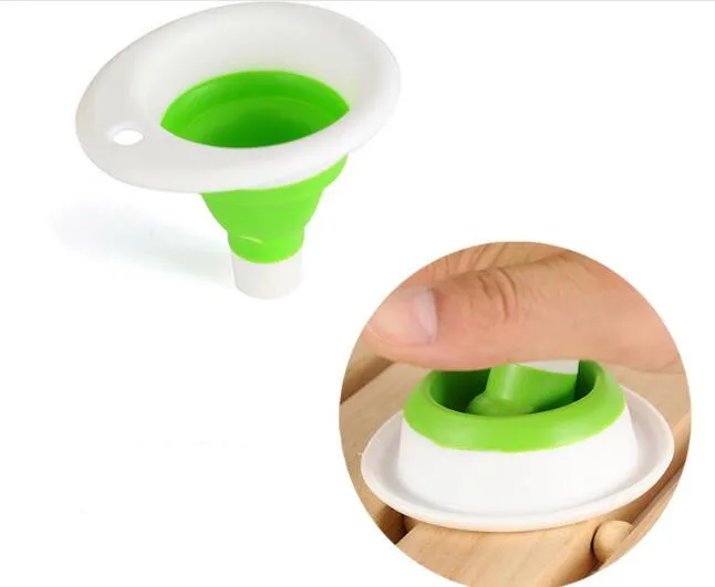1 шт. силиконовый гель Складная стильная Воронка Хоппер кухня Cozinha инструменты