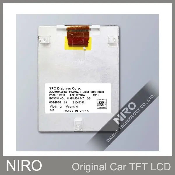 Новые оригинальные автомобильные TFT ЖК мониторы от TPO AAJ048K001A дисплей для Mercedes Benz