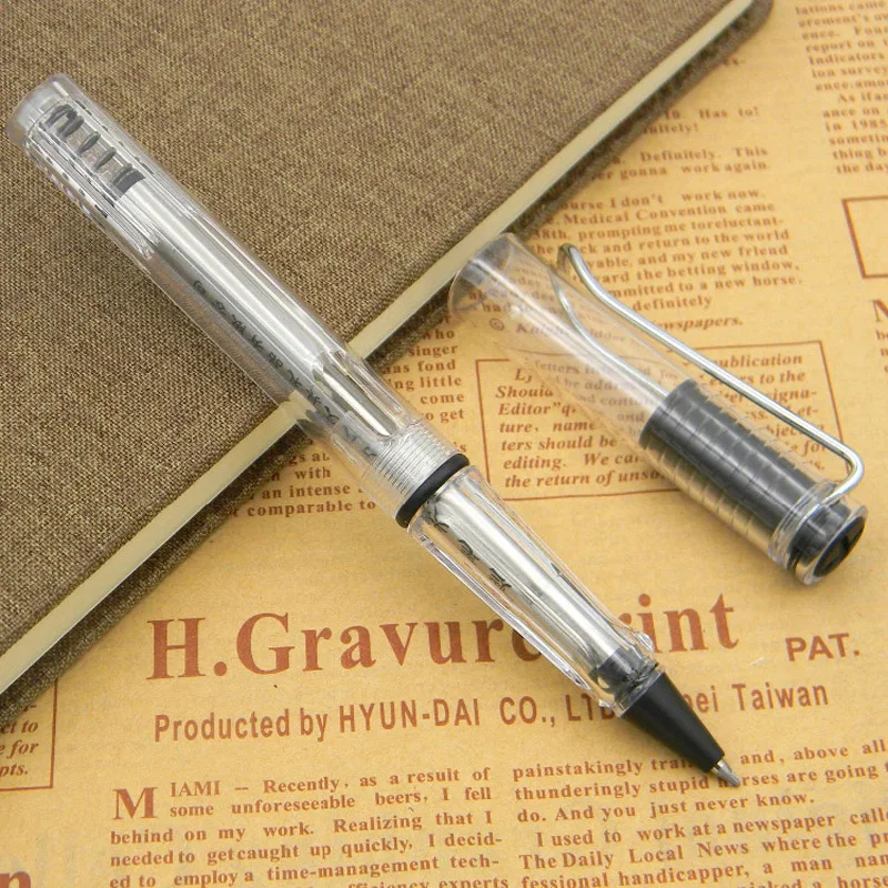 

Plastic classic design Lacquerred transparent Stylish Rollerball Pen