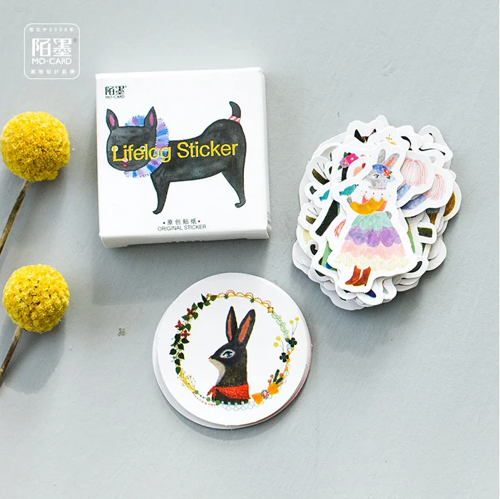 45pcs/pack Forest Concert Label Stickers Decorative Stationery Scrapbooking DIY Diary Album Stick | Канцтовары для офиса и