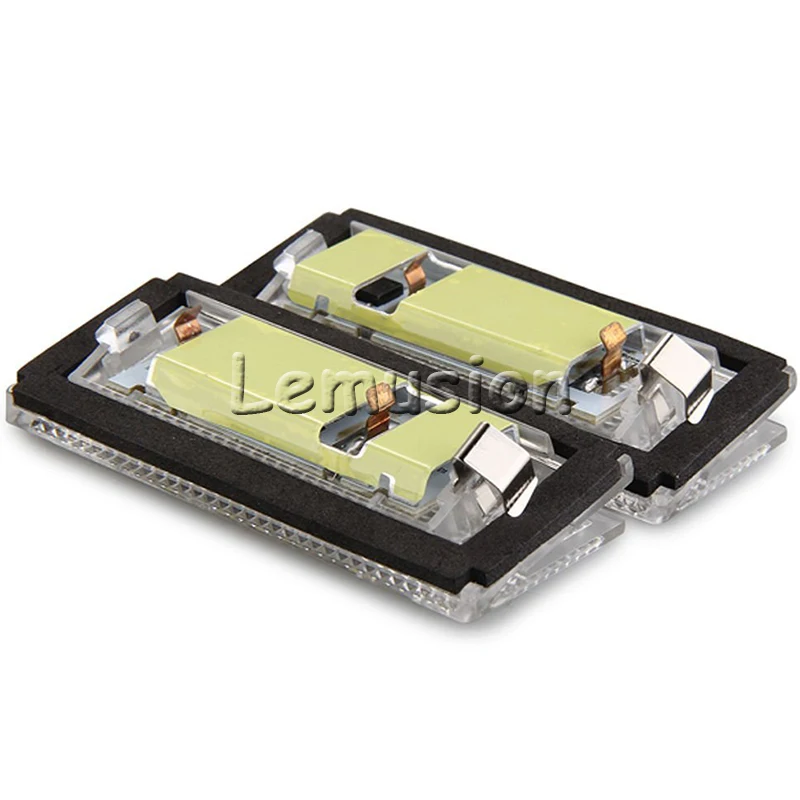 1 пара светодиодных автомобильных номерных знаков 12V белого цвета SMD canbus лампа стиля для BMW E46 4D 323i 325i 328i аксессуары.