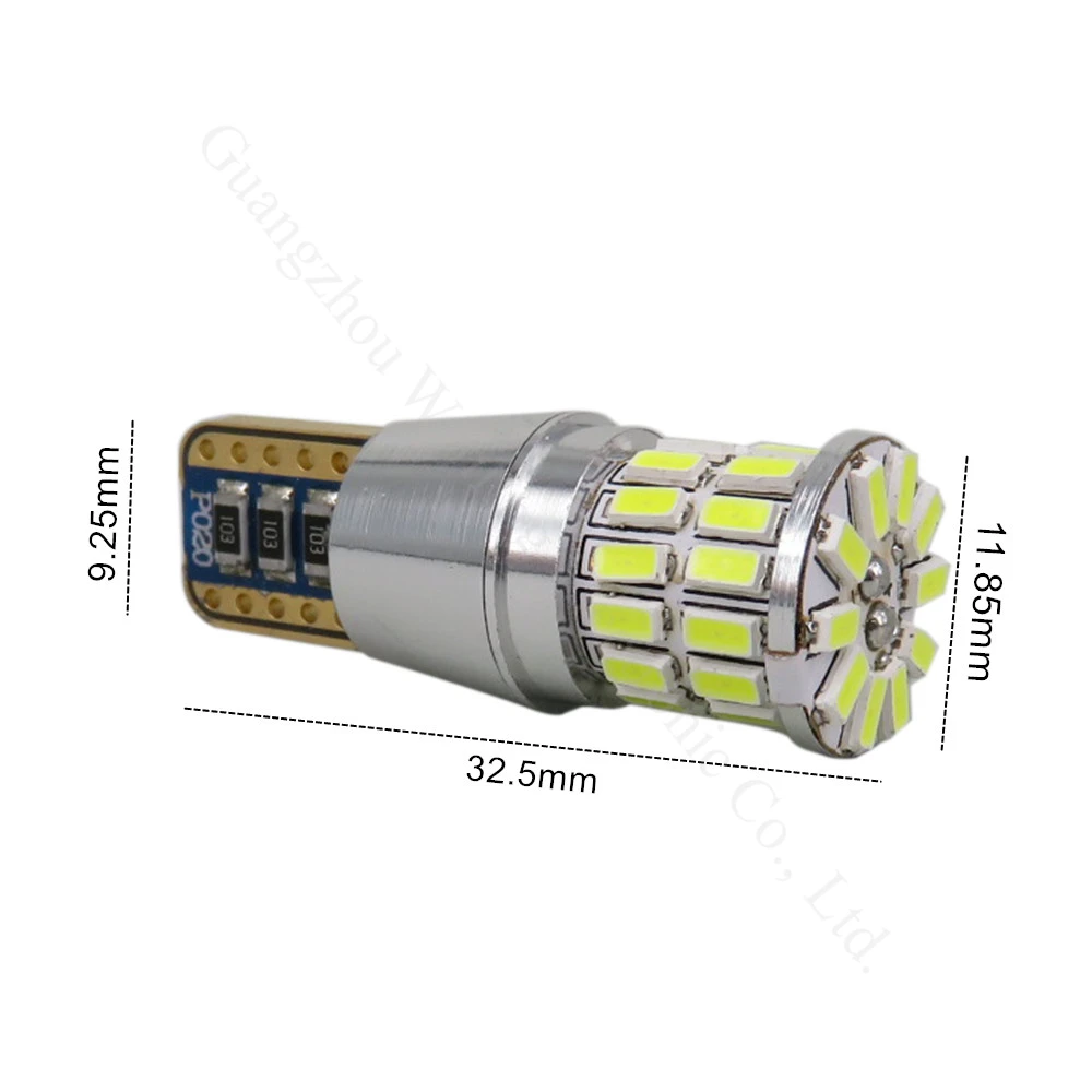 WLJH 2x Canbus T10 W5W светодиодный 3014SMD автомобильные Габаритные светильник лампа для peugeot 207 307 1007 206 301 308 407 508 607 2008