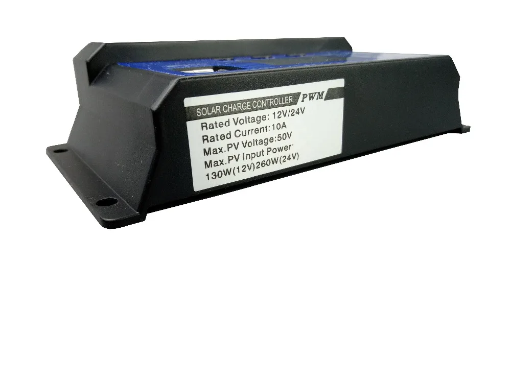 12V/24V 10A Солнечный Зарядное устройство контроллера ЖК-дисплей PWM Напряжение блок