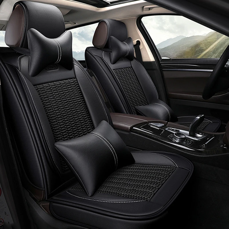 Ice silk чехол для автомобильного сиденья Toyota Rav4 Corolla Camry Auris Prius Yalis Avensis SUV