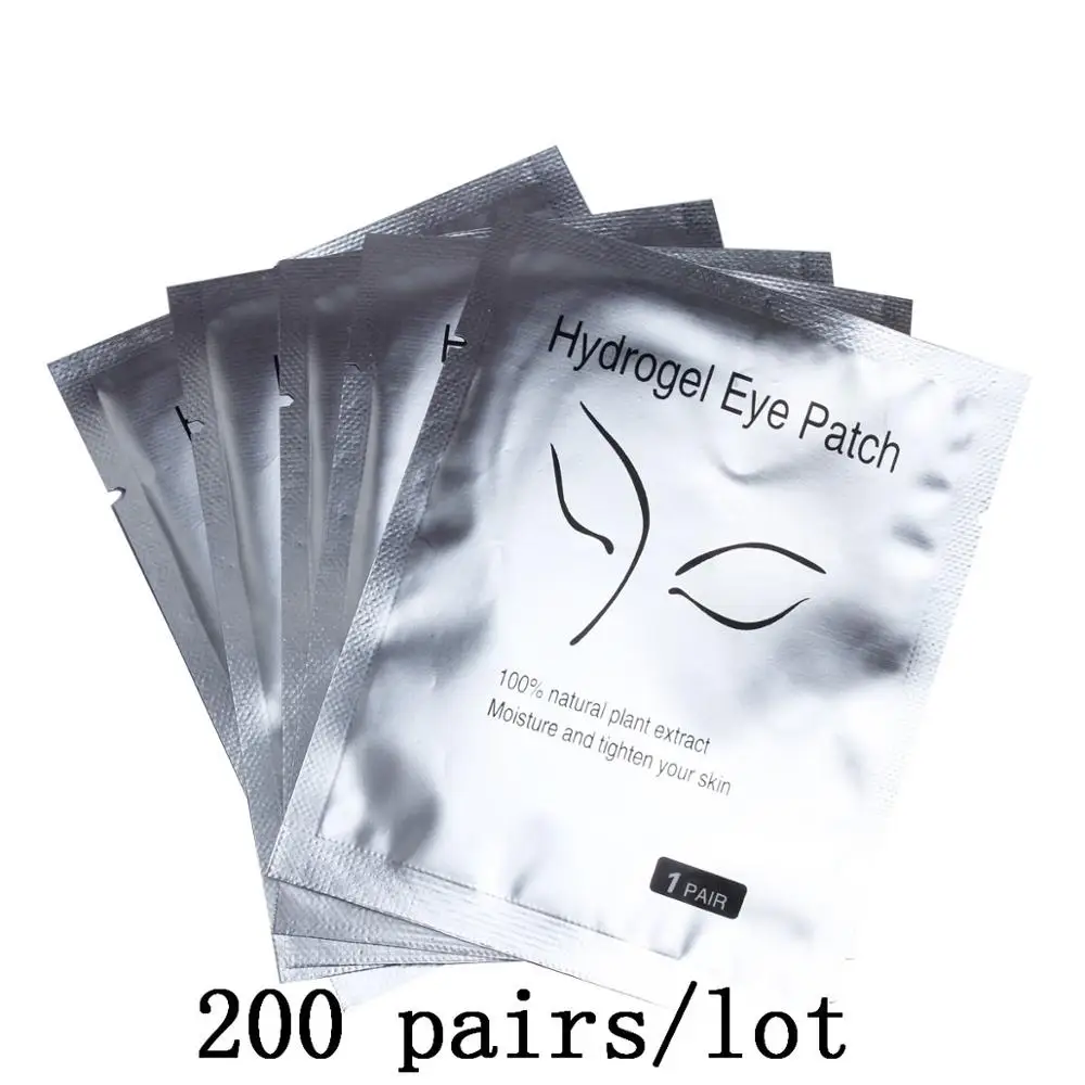 Fox 200 Eyepads 50/100/200 пар бумажные патчи для ресниц накладки под глаза ресницы, глаза патчи Безворсовая Ткань Для женщин Eyepads наращивание ресниц инструменты - Цвет: Fox 200