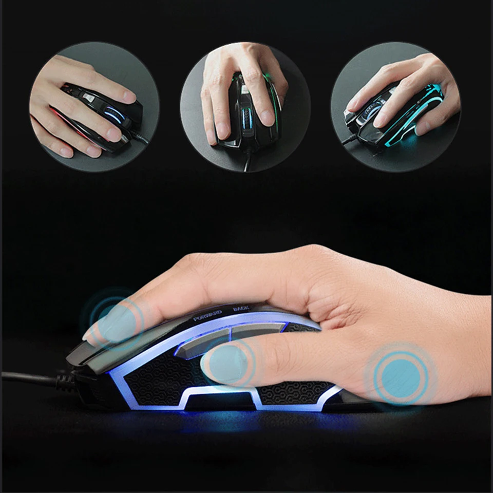 AULA Проводная игровая мышь USB 6 клавиш 3500 dpi регулируемая профессиональная эргономичная мышь для ноутбука настольного ПК геймера# SI9011
