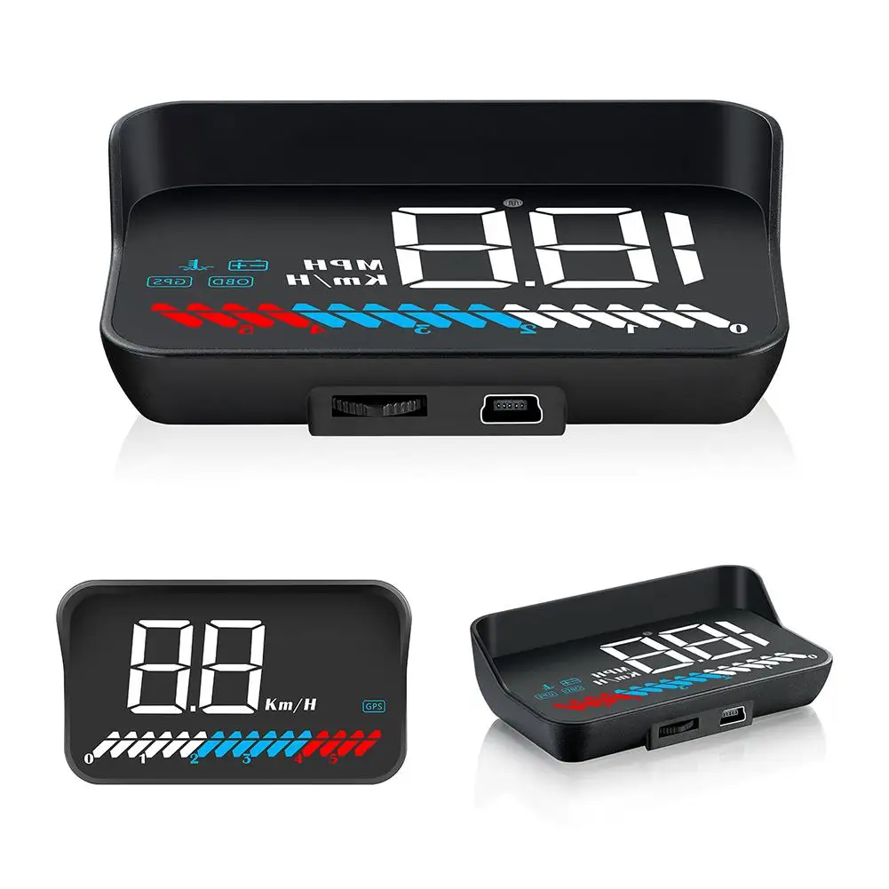 Автомобильный GPS Hud OBD M7 светодиодный дисплей с головкой Универсальный Спидометр