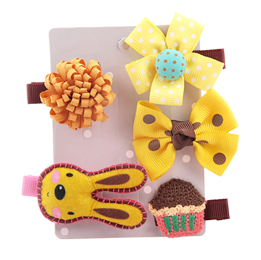 5 шт. аксессуары для волос маленьких девочек детская заколка bebek tokalar Мультяшные