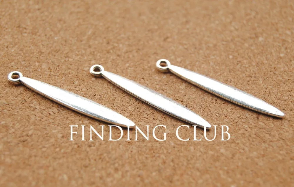 20 шт. подвески серебристого цвета с плоскими геометрическими шипами