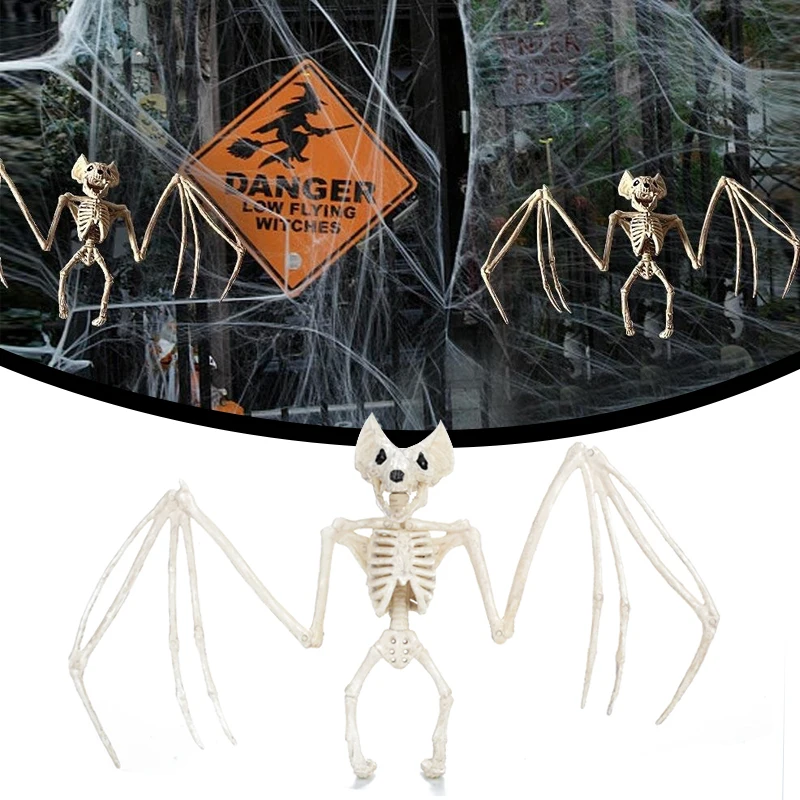 2019 летучие мыши скелет Хэллоуин вечерние реалистичные череп фестиваль Декор для