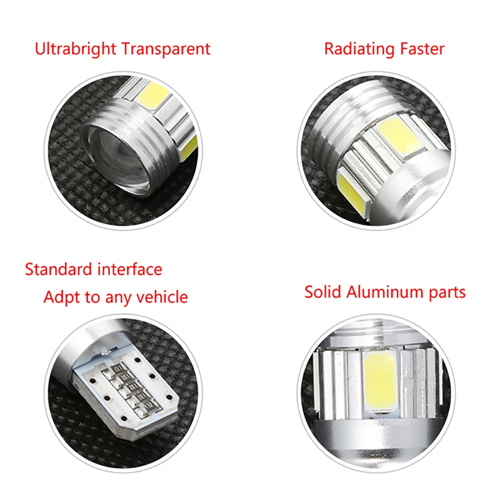 T10 W5W светодиодный лампа 5630 SMD 6 SMD автомобиль свет 168 194 авто светодиодный габаритный фонарь T10 светодиодный автомобиля сбоку лампы Белый лампочки супер яркий 4 шт