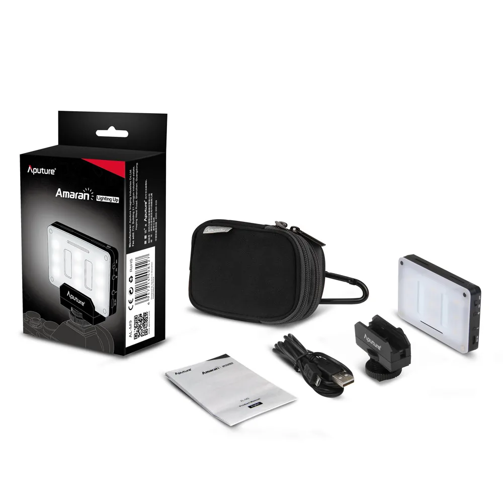 Вспышка Aputure Amaran M9 карманная маленькая Светодиодная лампа для видеосъемки