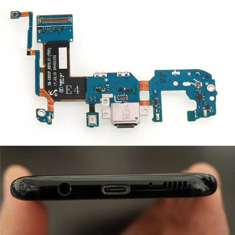 Сменный зарядный гибкий кабель для Samsung Galaxy S8 plus G950F G955F порт микрофона usb разъем