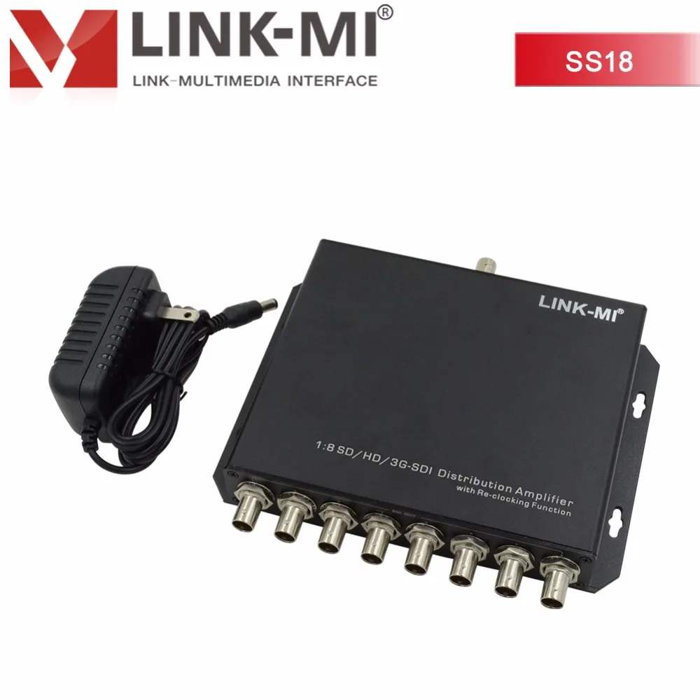 LINK MI LM SS18 SD/HD/3G SDI разветвитель 1x8 8 способ усилитель распределения повторитель До