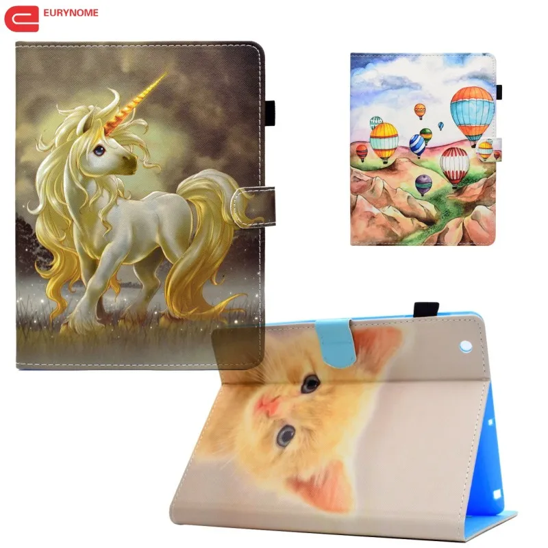 Чехол для Ipad Mini 1 2 3 4 чехол с мультяшным единорогом кошельком и воздушным шаром