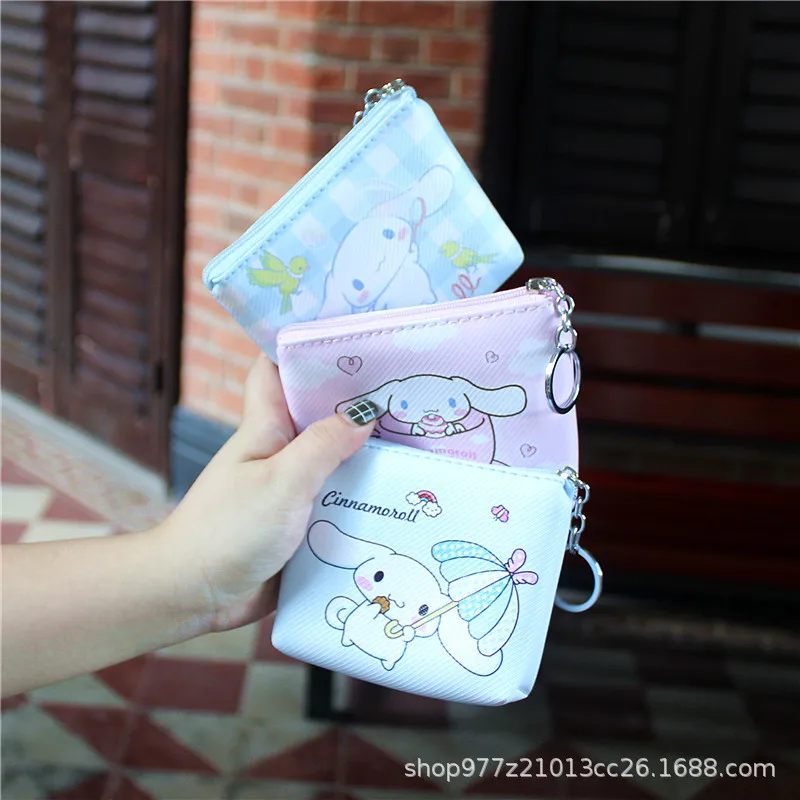 IVYYE, 1 шт., Cinnamoroll, собачий аниме, плюшевый Кошелек для монет, Мультяшные мягкие сумки для мелочи, кошелек для денег, карт, ключей, хранения, подарок